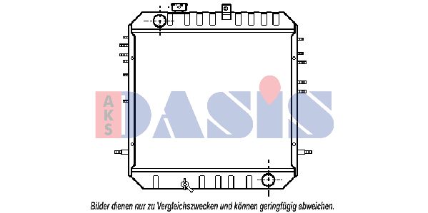 AKS DASIS radiatorius, variklio aušinimas 141150N